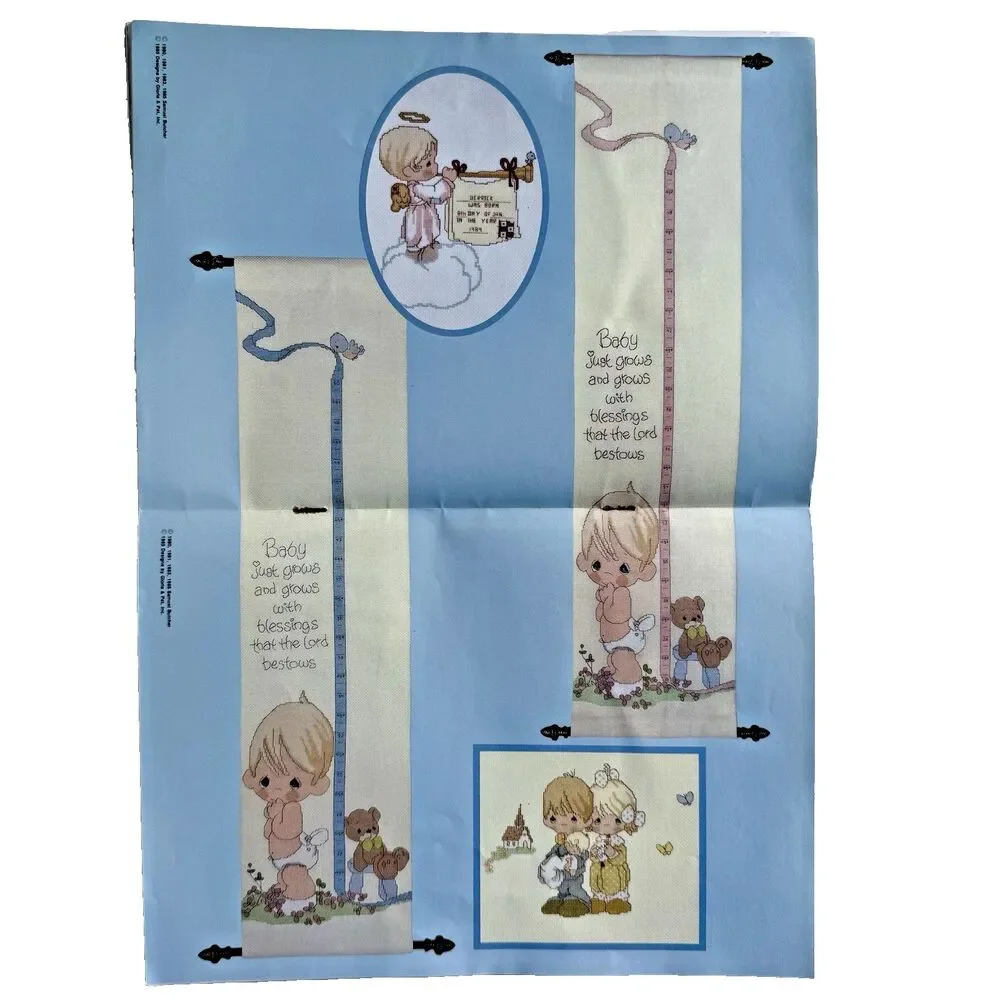 Cross Stitch Precious Moments Pattern Book Baby Book PM-8 Gloria & Pat